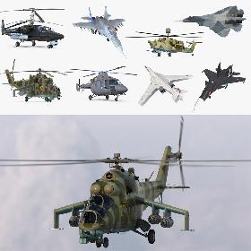 3D model Russian Military Aircrafts Collection